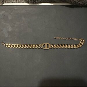 C&D Luxury Inspired Gold Tone Chain Bracelet